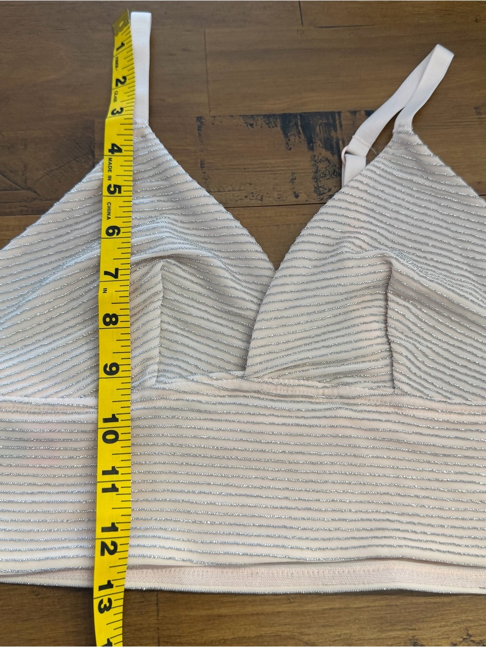 La Senza Light Pink Striped Bralette - Picture 5 of 5